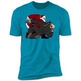 T-Shirts Turquoise / S Santa vs Krampus Men's Premium T-Shirt