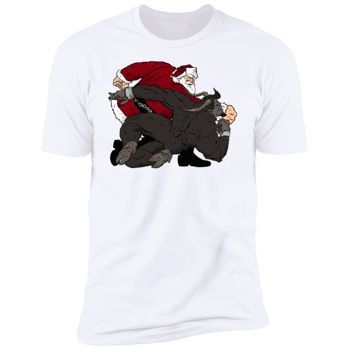 T-Shirts White / S Santa vs Krampus Men's Premium T-Shirt