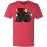 T-Shirts Vintage Red / S Santa vs Krampus Men's Triblend T-Shirt