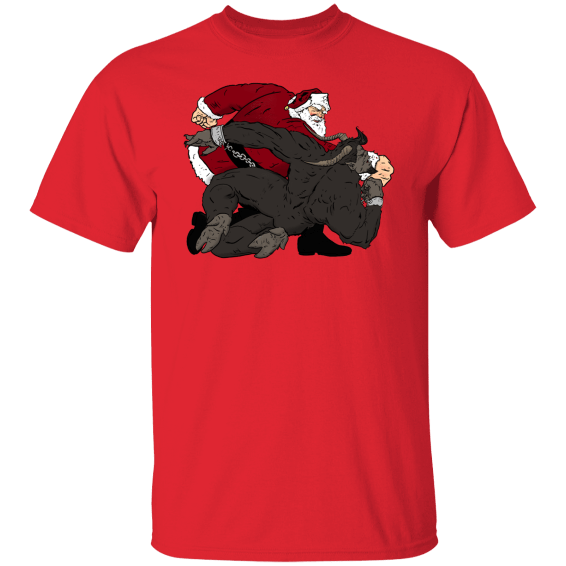 T-Shirts Red / S Santa vs Krampus T-Shirt