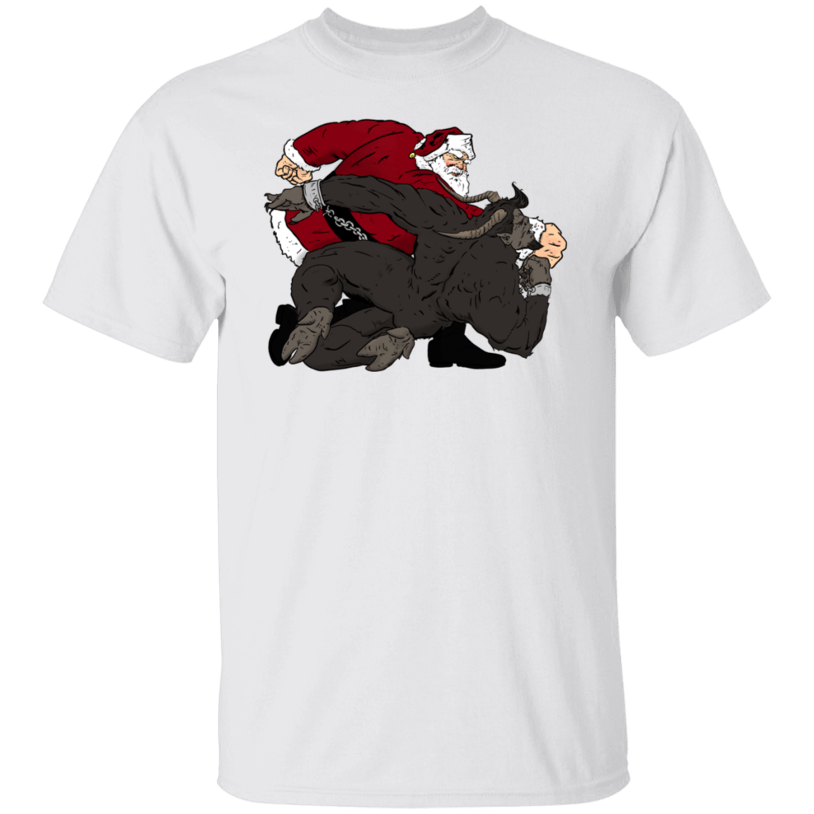 T-Shirts White / S Santa vs Krampus T-Shirt