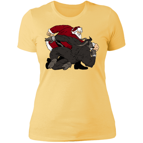 T-Shirts Banana Cream/ / S Santa vs Krampus Women's Premium T-Shirt