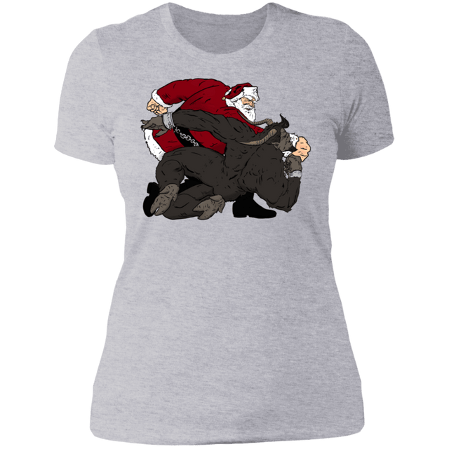 T-Shirts Heather Grey / S Santa vs Krampus Women's Premium T-Shirt