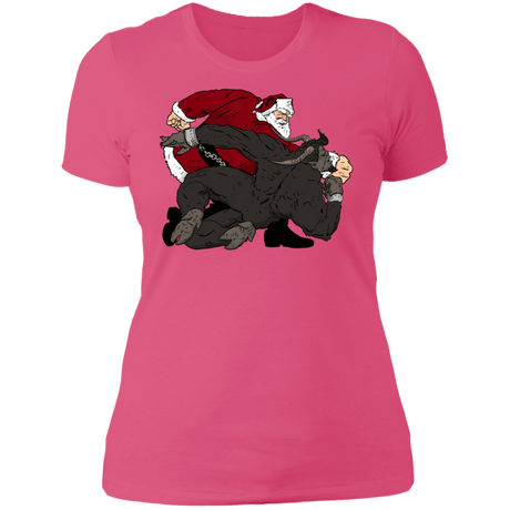 T-Shirts Hot Pink / S Santa vs Krampus Women's Premium T-Shirt