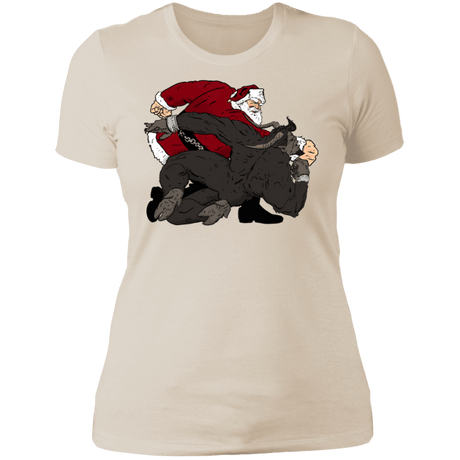 T-Shirts Ivory/ / S Santa vs Krampus Women's Premium T-Shirt