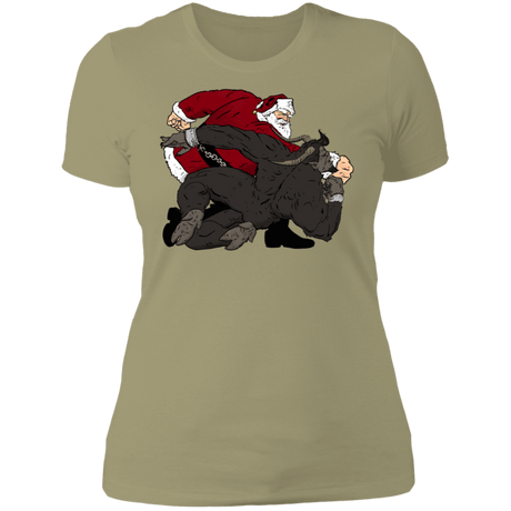 T-Shirts Light Olive / S Santa vs Krampus Women's Premium T-Shirt