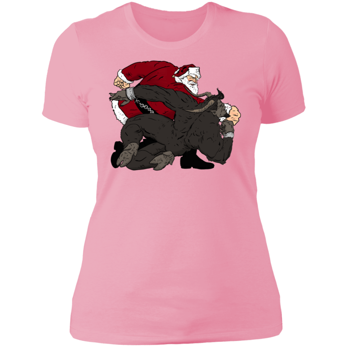 T-Shirts Light Pink / S Santa vs Krampus Women's Premium T-Shirt