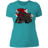 T-Shirts Tahiti Blue / S Santa vs Krampus Women's Premium T-Shirt