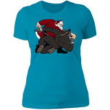 T-Shirts Turquoise / S Santa vs Krampus Women's Premium T-Shirt