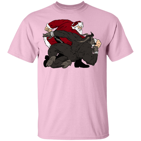 T-Shirts Light Pink / YXS Santa vs Krampus Youth T-Shirt