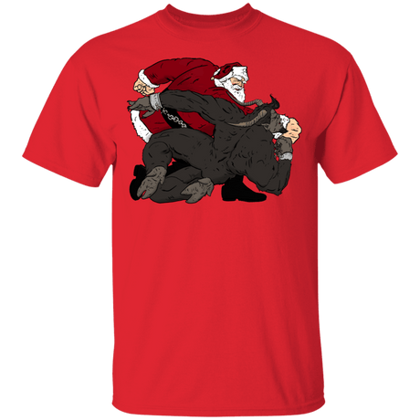 T-Shirts Red / YXS Santa vs Krampus Youth T-Shirt