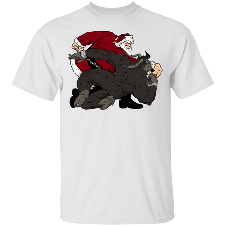 T-Shirts White / YXS Santa vs Krampus Youth T-Shirt