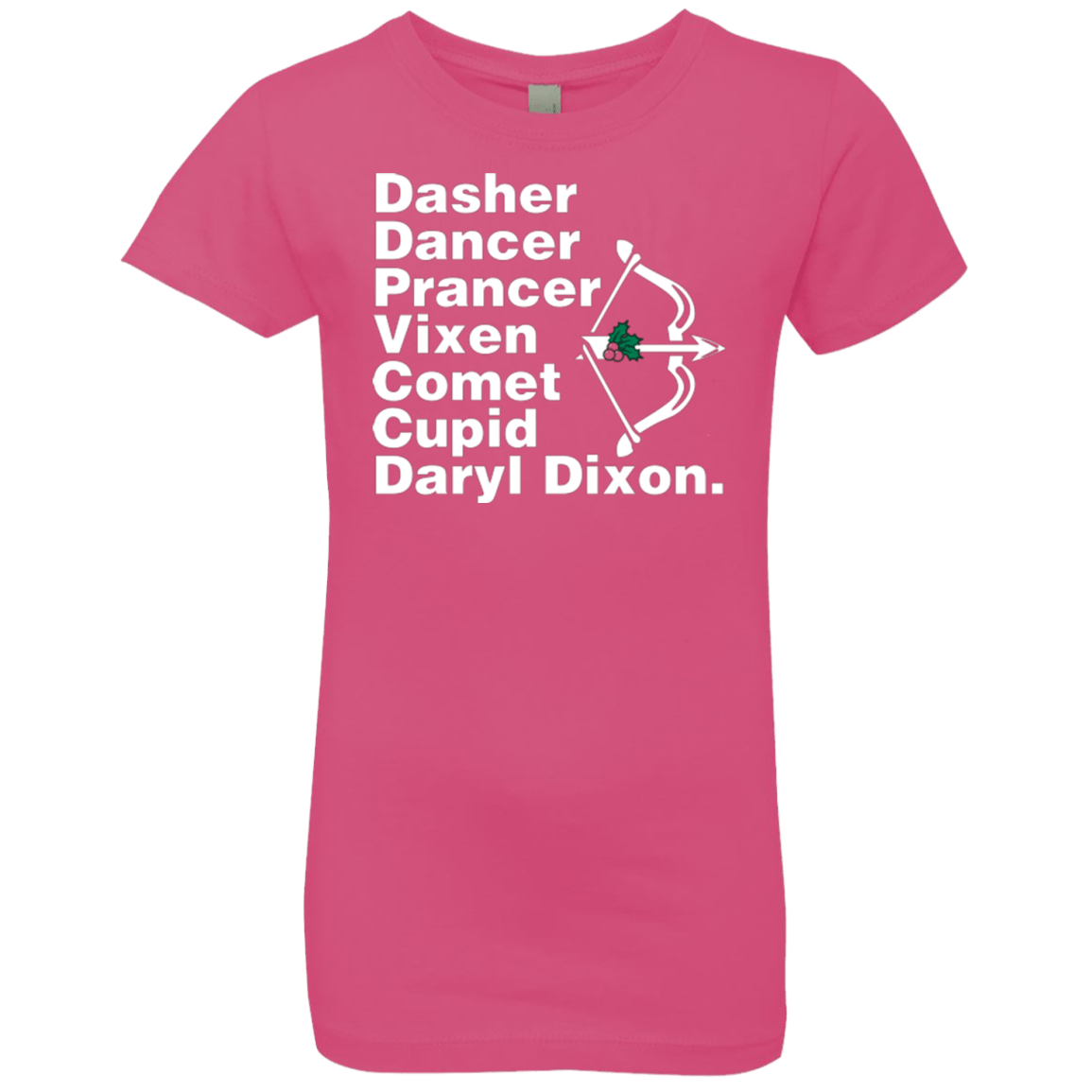 T-Shirts Hot Pink / YXS Santas Helper Girls Premium T-Shirt