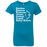 T-Shirts Turquoise / YXS Santas Helper Girls Premium T-Shirt