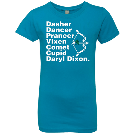 T-Shirts Turquoise / YXS Santas Helper Girls Premium T-Shirt