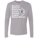 T-Shirts Heather Grey / Small Santas Helper Men's Premium Long Sleeve