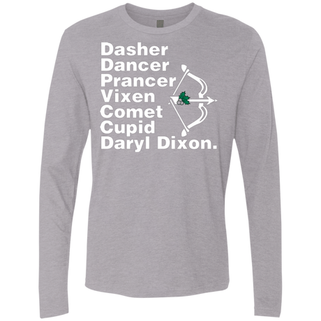 T-Shirts Heather Grey / Small Santas Helper Men's Premium Long Sleeve