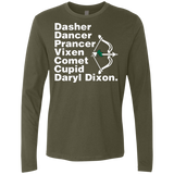 T-Shirts Military Green / Small Santas Helper Men's Premium Long Sleeve