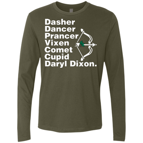 T-Shirts Military Green / Small Santas Helper Men's Premium Long Sleeve