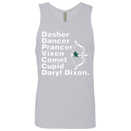 T-Shirts Heather Grey / Small Santas Helper Men's Premium Tank Top