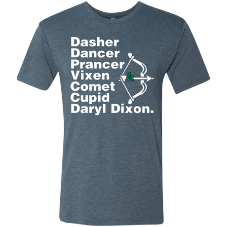 T-Shirts Indigo / Small Santas Helper Men's Triblend T-Shirt