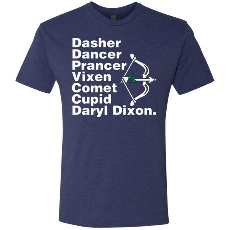 T-Shirts Vintage Navy / Small Santas Helper Men's Triblend T-Shirt