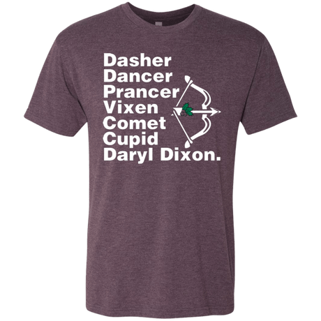 T-Shirts Vintage Purple / Small Santas Helper Men's Triblend T-Shirt