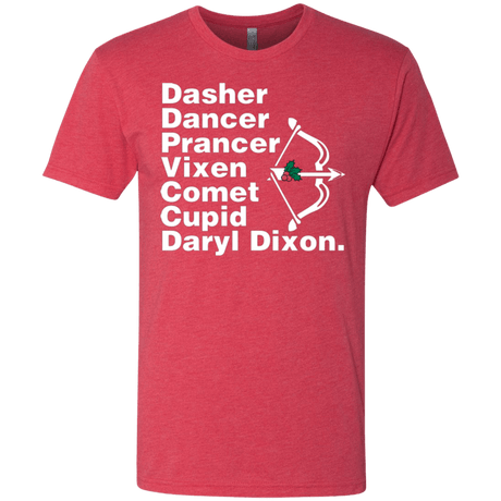 T-Shirts Vintage Red / Small Santas Helper Men's Triblend T-Shirt