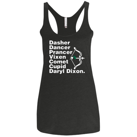 T-Shirts Vintage Black / X-Small Santas Helper Women's Triblend Racerback Tank