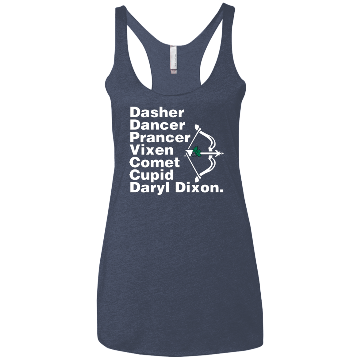 T-Shirts Vintage Navy / X-Small Santas Helper Women's Triblend Racerback Tank