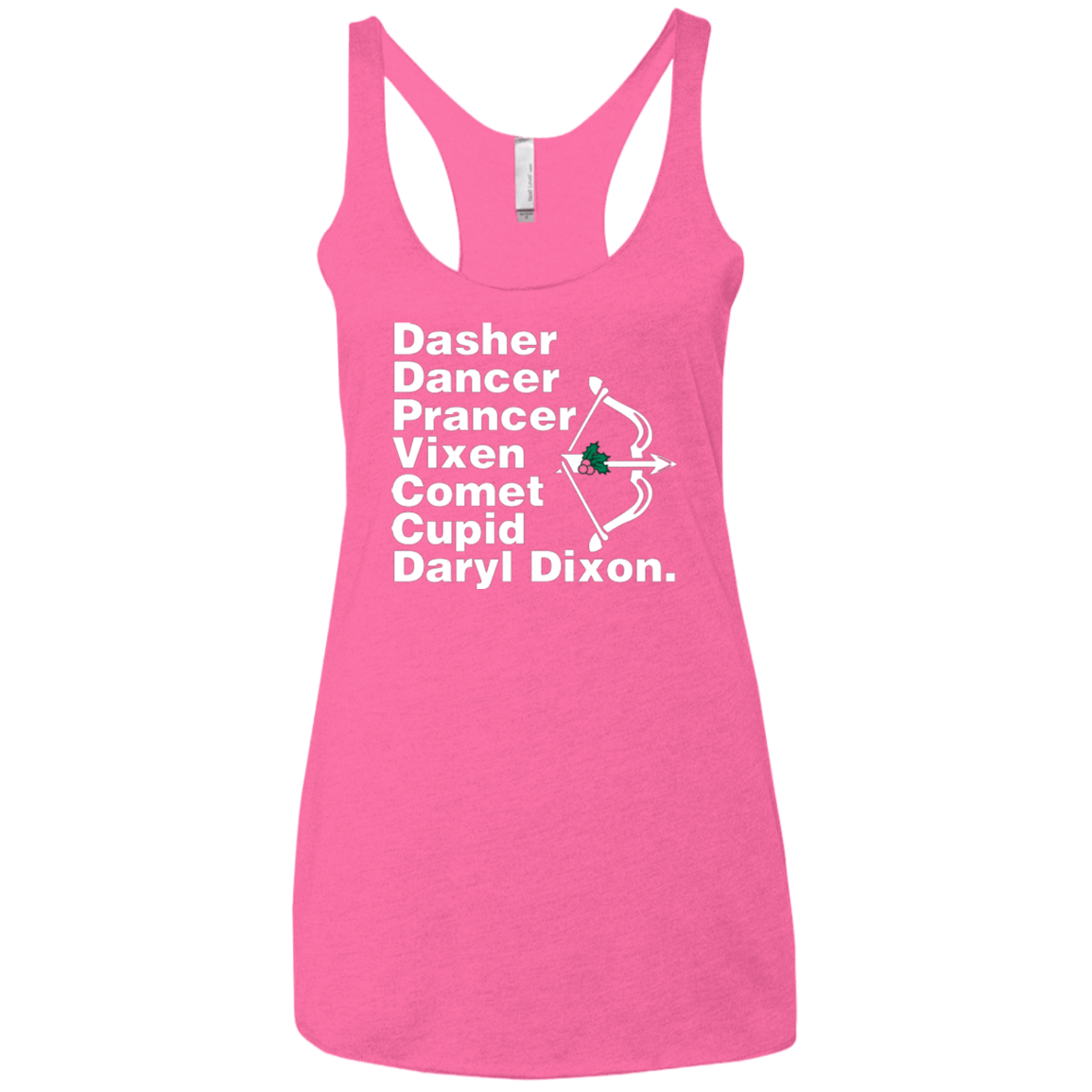 T-Shirts Vintage Pink / X-Small Santas Helper Women's Triblend Racerback Tank