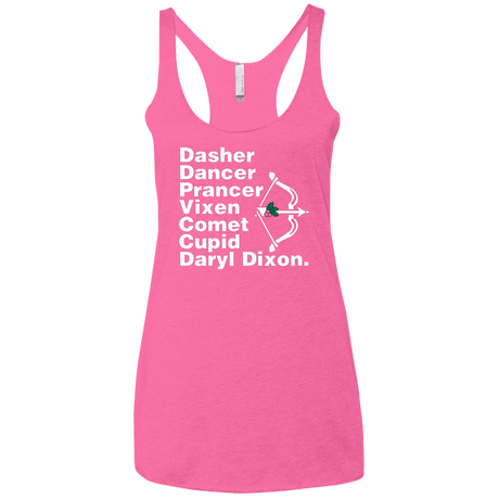 T-Shirts Vintage Pink / X-Small Santas Helper Women's Triblend Racerback Tank