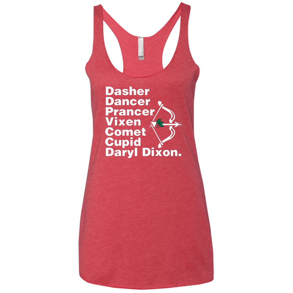 T-Shirts Vintage Red / X-Small Santas Helper Women's Triblend Racerback Tank