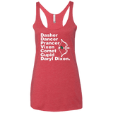 T-Shirts Vintage Red / X-Small Santas Helper Women's Triblend Racerback Tank