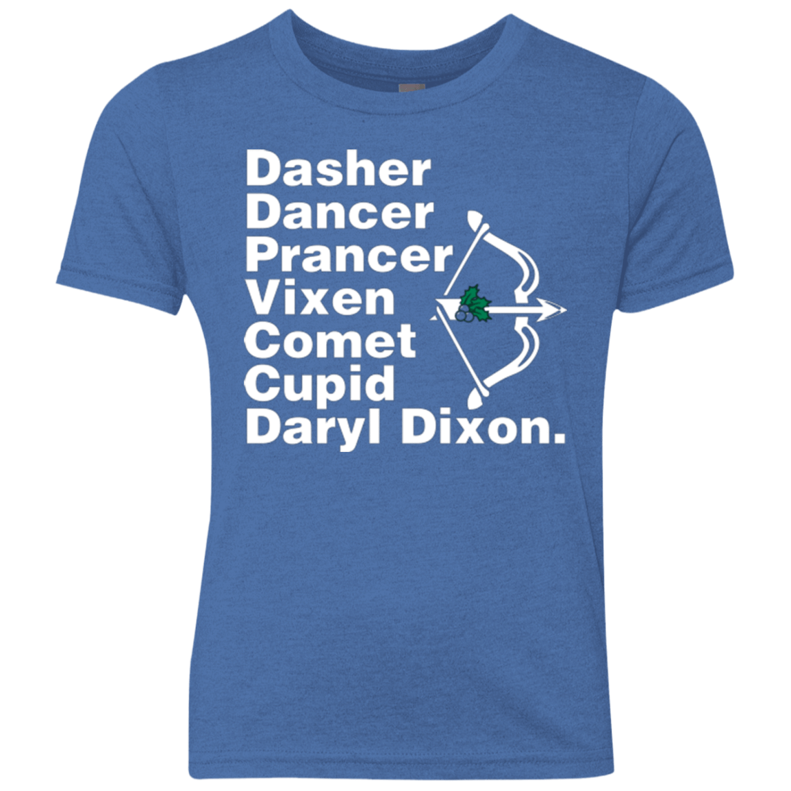 T-Shirts Vintage Royal / YXS Santas Helper Youth Triblend T-Shirt