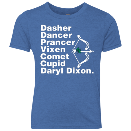 T-Shirts Vintage Royal / YXS Santas Helper Youth Triblend T-Shirt