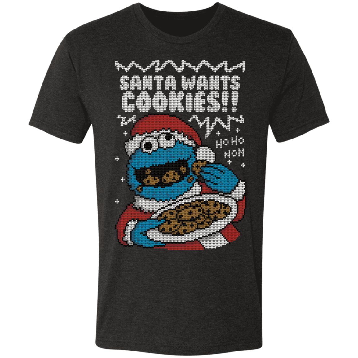 T-Shirts Vintage Black / S santascookies Men's Triblend T-Shirt