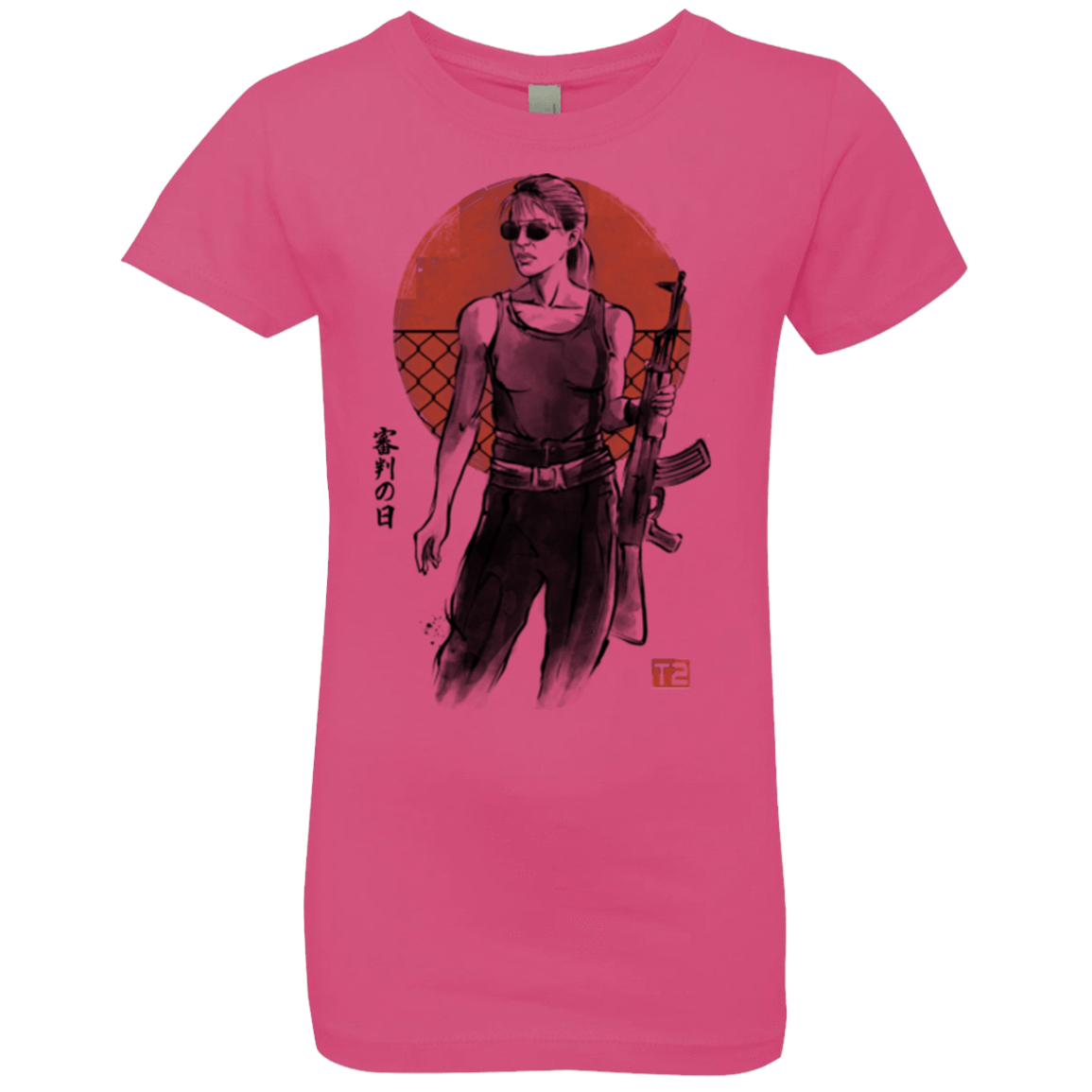 T-Shirts Hot Pink / YXS Sarah Girls Premium T-Shirt