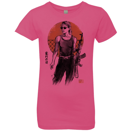 T-Shirts Hot Pink / YXS Sarah Girls Premium T-Shirt