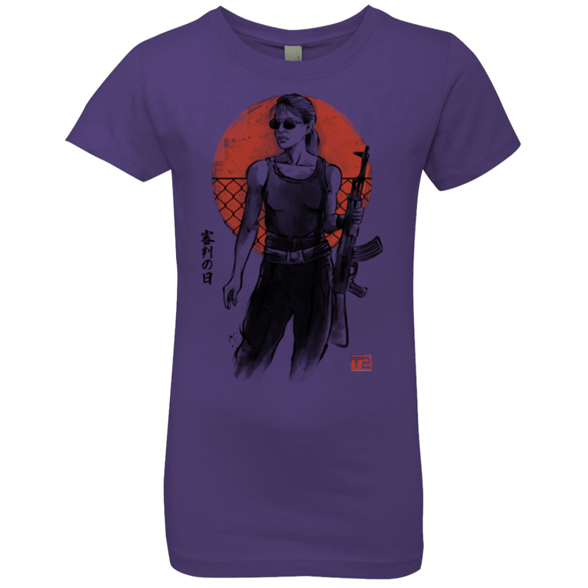 T-Shirts Purple Rush / YXS Sarah Girls Premium T-Shirt