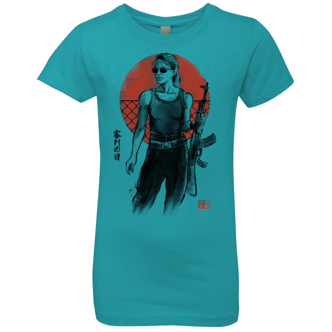 T-Shirts Tahiti Blue / YXS Sarah Girls Premium T-Shirt