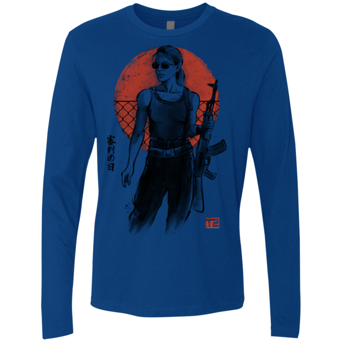 T-Shirts Royal / Small Sarah Men's Premium Long Sleeve