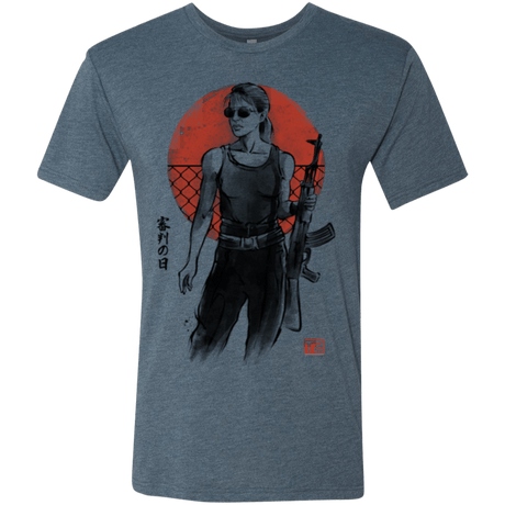 T-Shirts Indigo / Small Sarah Men's Triblend T-Shirt