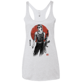 T-Shirts Heather White / X-Small Sarah Women's Triblend Racerback Tank