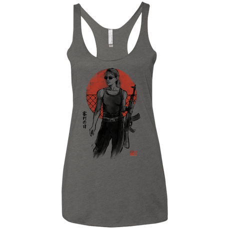 T-Shirts Premium Heather / X-Small Sarah Women's Triblend Racerback Tank