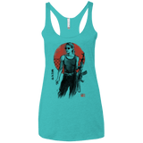 T-Shirts Tahiti Blue / X-Small Sarah Women's Triblend Racerback Tank