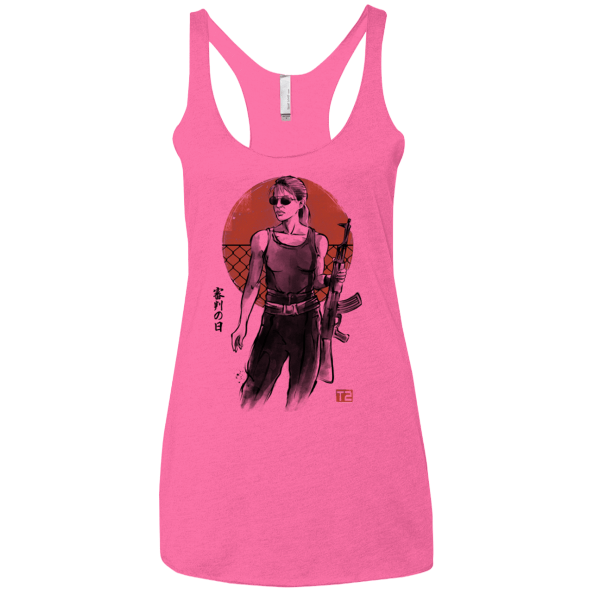 T-Shirts Vintage Pink / X-Small Sarah Women's Triblend Racerback Tank