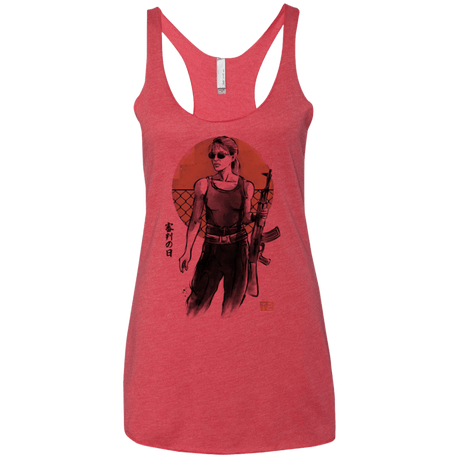 T-Shirts Vintage Red / X-Small Sarah Women's Triblend Racerback Tank