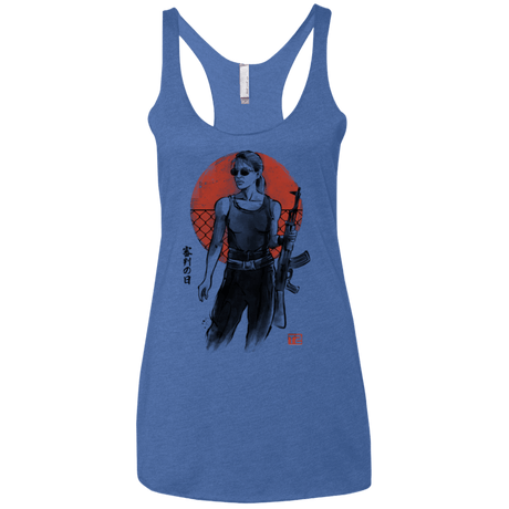 T-Shirts Vintage Royal / X-Small Sarah Women's Triblend Racerback Tank