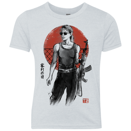 T-Shirts Heather White / YXS Sarah Youth Triblend T-Shirt